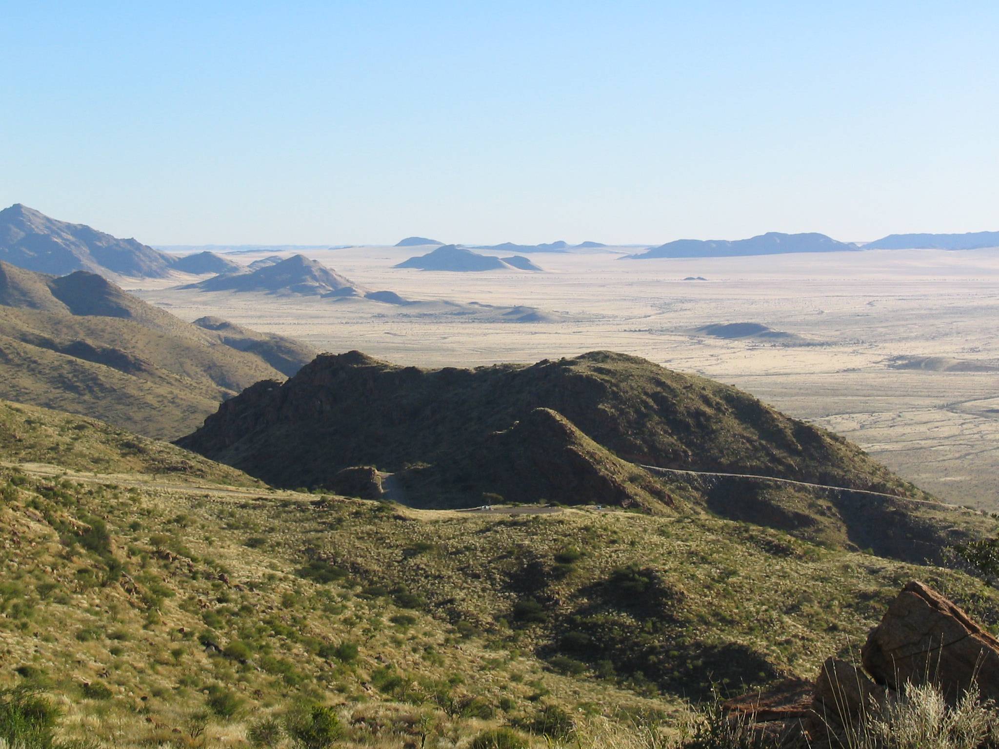 Namibia - Spreetshoogte-Pass mit Ausblick in die Namib